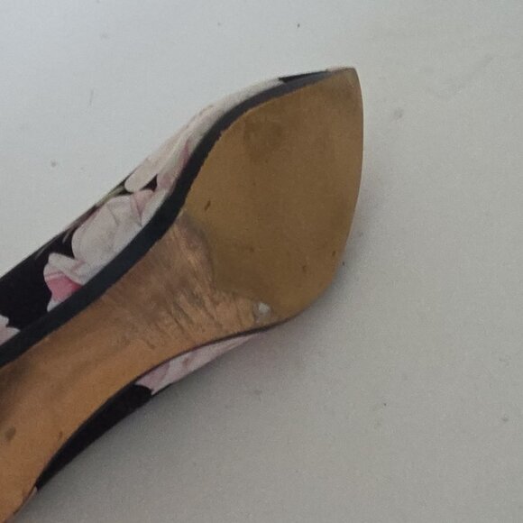 TED BAKER | Charmesa Pumps Heels Shoes Floral Black Pink sz 36 - Picture 9 of 9